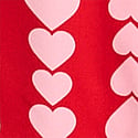 Lipstick/Petal Pink Scattered Hearts 