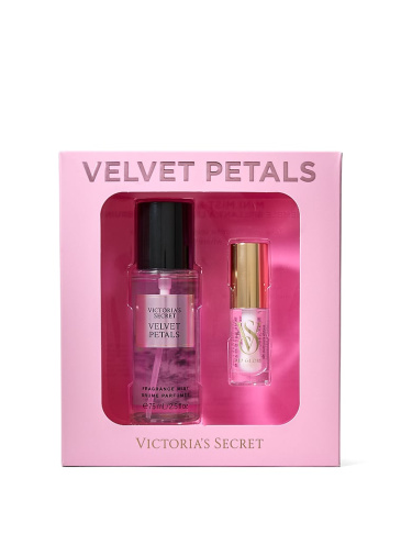 Poklon set- Velvet Petals Mini Sprej i Sjaj za Usne