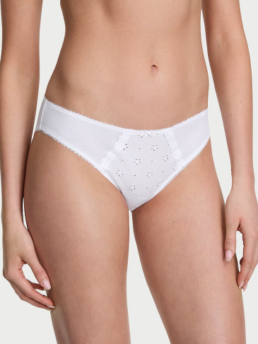 Elastične Pamučne Eyelet Bikini Gaćice