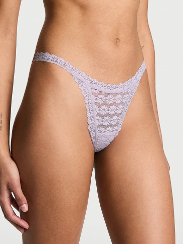 Čipkaste Daisy String Tanga Gaćice
