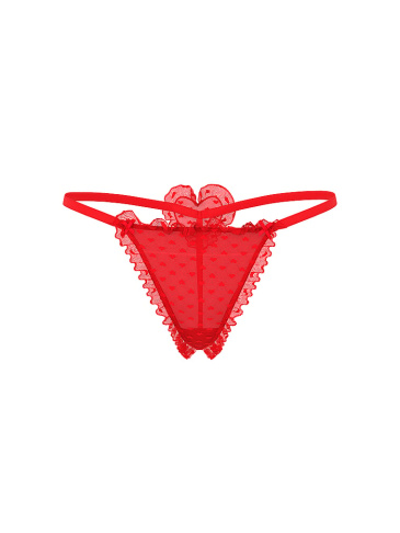 String Tanga Gaćice Od Šifona Sa Srcima