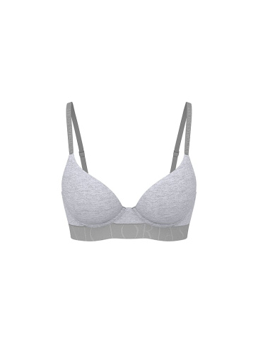 Perfect Shape Cotton Exploded Logo Push-Up Bra