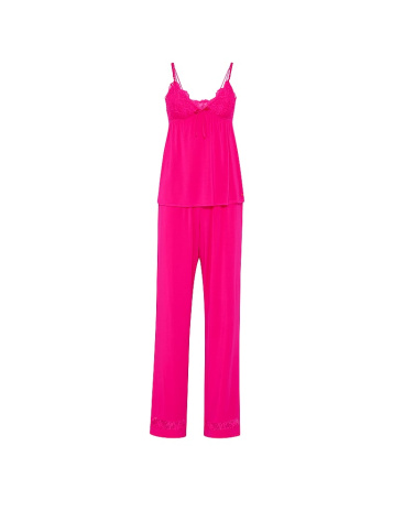 SoSoft™ Modalni Set Sa Čipkastim Rubom (Top Na Bretele I Pantalone)